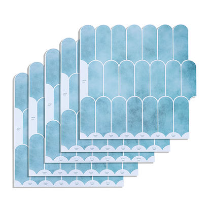 5pcs 3D Wall Stickers Self-adhesive Wallpaper Resistant High Temperature