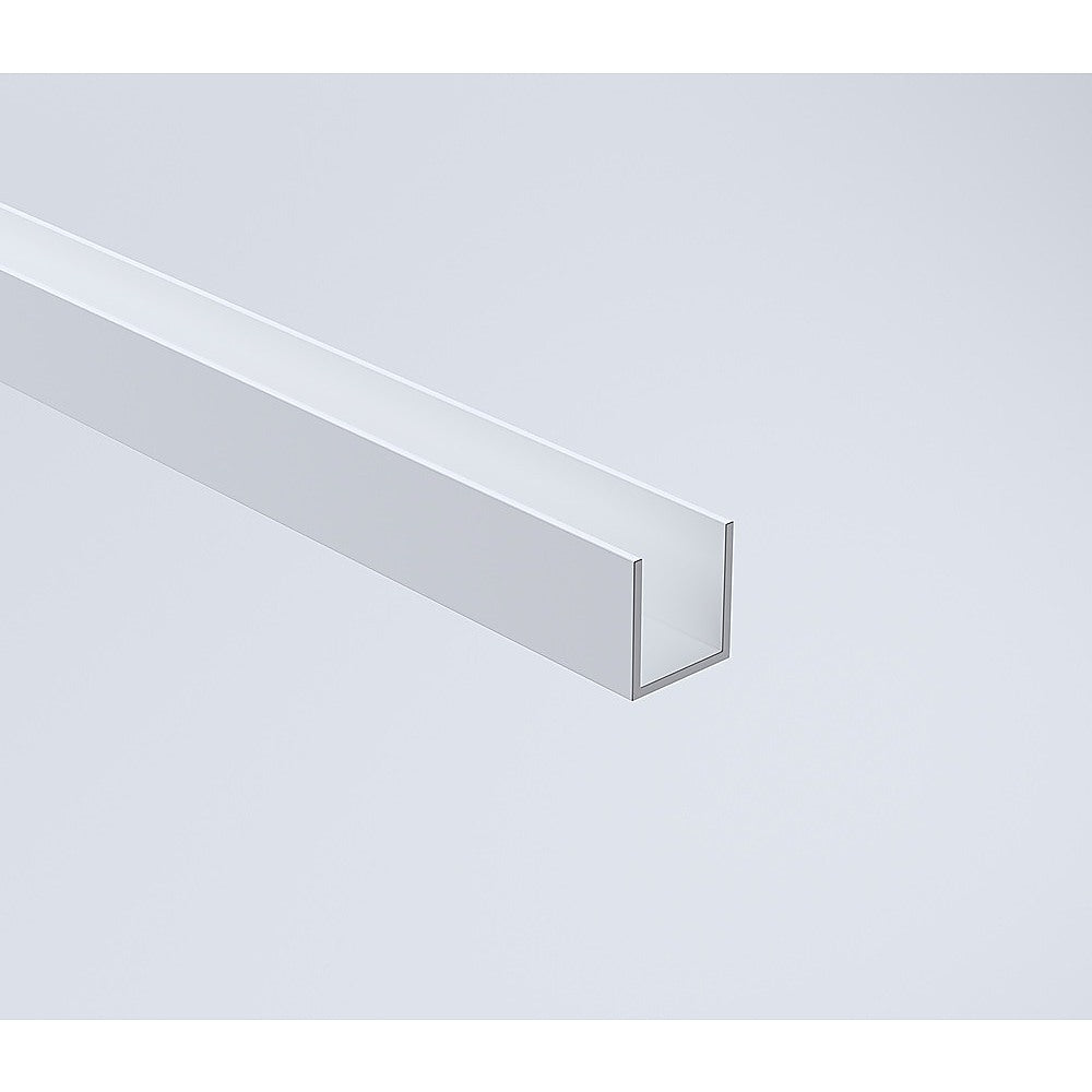 170cm Frameless Glass Sliding Shower Door with White Rail and Hardware
