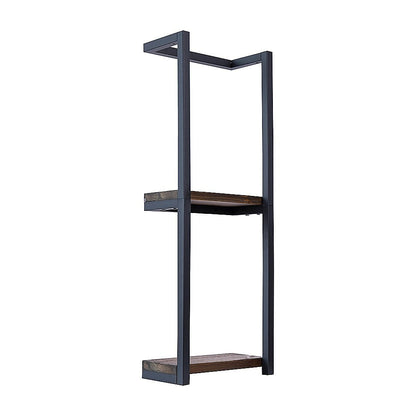 Stylish Bathroom Towel Storage Rack with Wooden Shelves