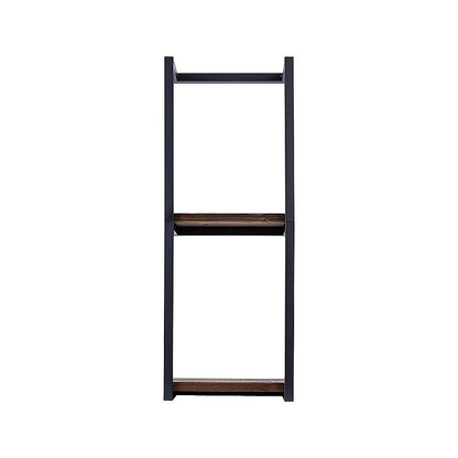Stylish Bathroom Towel Storage Rack with Wooden Shelves