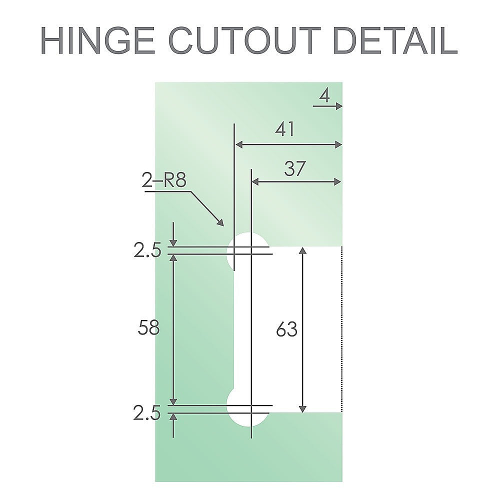 90 Degree Stainless steel Glass Shower Door L-Hinge in Chrome