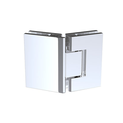 135 Degree Glass to Glass Stainless steel Square Shower Hinge in Chrome