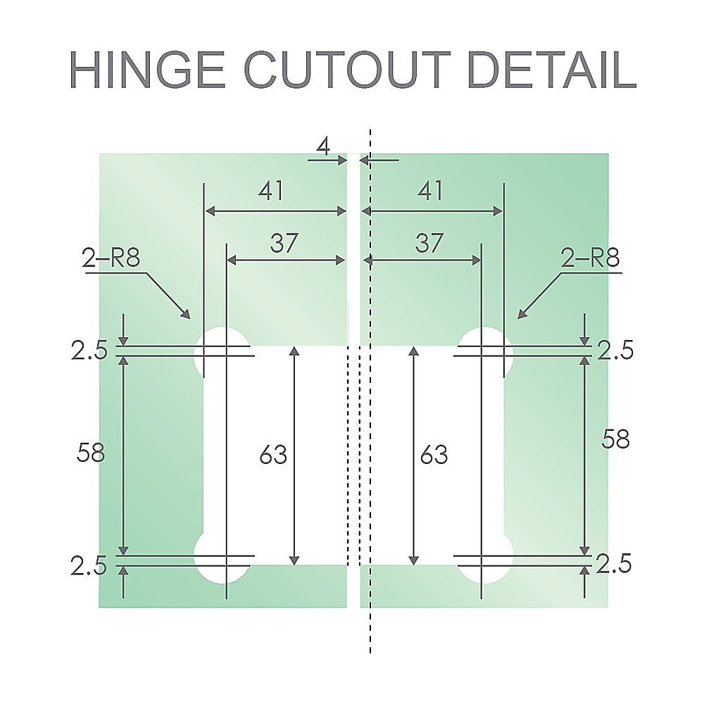 135 Degree Glass to Glass Stainless steel Square Shower Hinge in Chrome