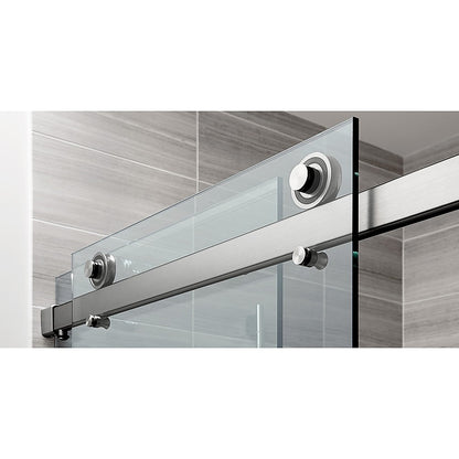 Frameless Glass Sliding Door Shower Screen Rail in Gold