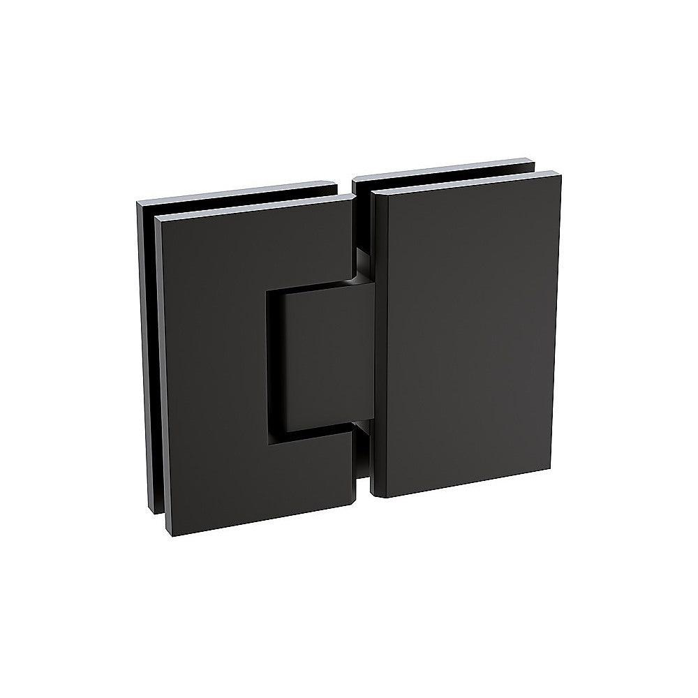 180 Degree Stainless steel Glass to Glass Shower Door Hinge in Black