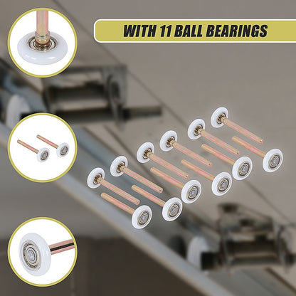 Garage Door Roller / Wheel / Heavy-duty 11 Ball Bearing 12 Pack