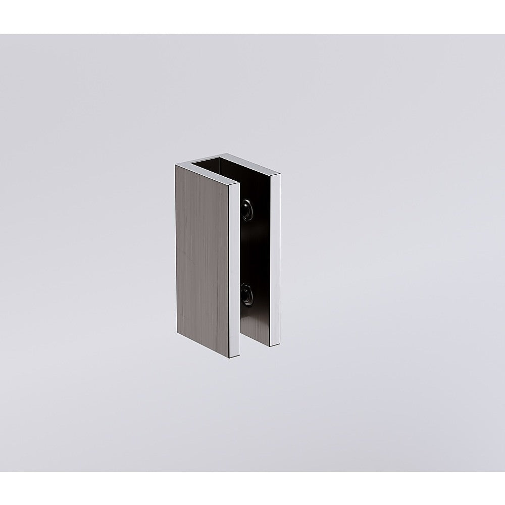 110x110cm Double Door Corner Shower with Gunmetal Brackets and SS Hinges, Round Handle
