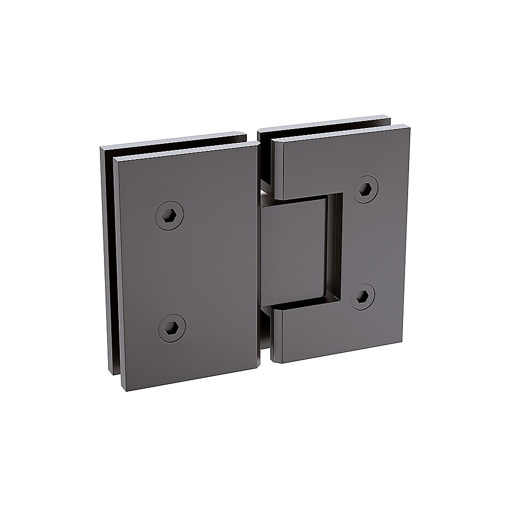 110x110cm Double Door Corner Shower with Gunmetal Channels and SS Hinges, Round Handle