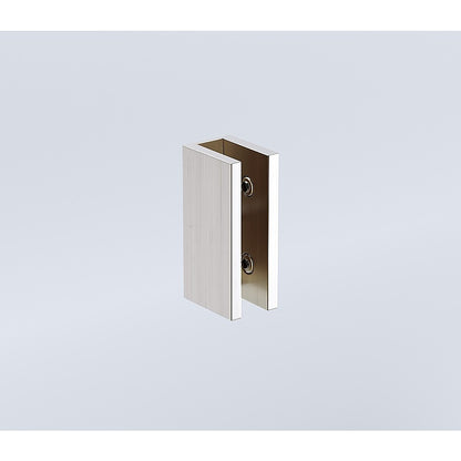 90x110cm Double Door Corner Shower with Nickel Brackets and SS Hinges, Round Handle