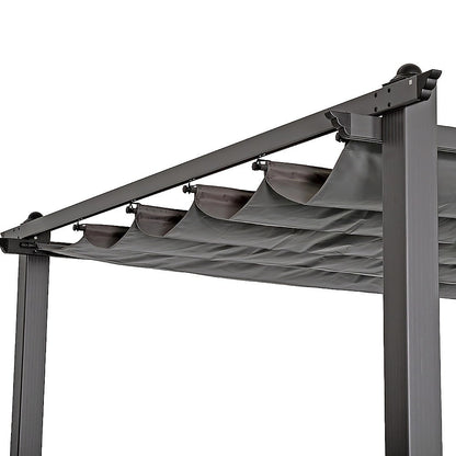 3x4M Aluminium Pergola Marquee with Retractable Roof – Garden Canopy