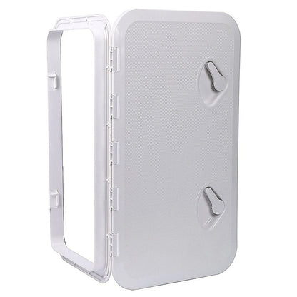 White Marine Boat Access Hatch – Deck Inspection Storage Lid for Boat or RV