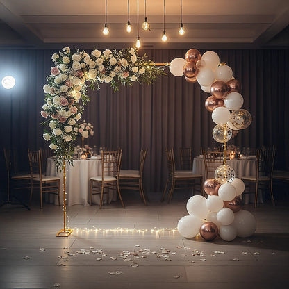 3m Wedding Arch Backdrop Stand – Square Metal Frame for Balloons & Flowers