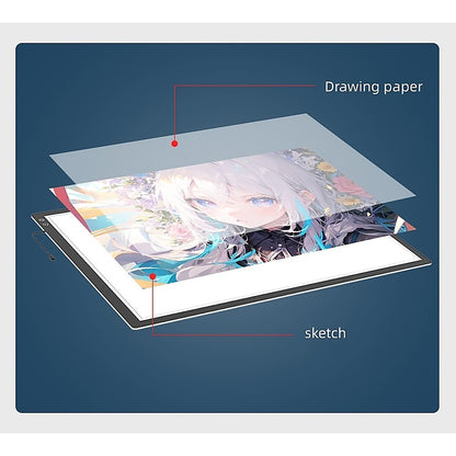 A1 LED Light Box for Drawing, Calligraphy & Tracing Artists Pad