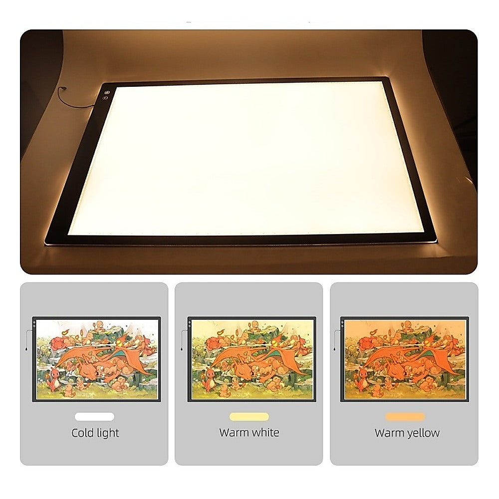 A2 LED Light Box for Drawing, Calligraphy & Tracing Artists Pad