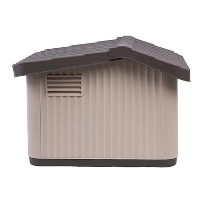 Plastic Dog House Kennel Shelter for Indoor & Outdoor Pets Weatherproof