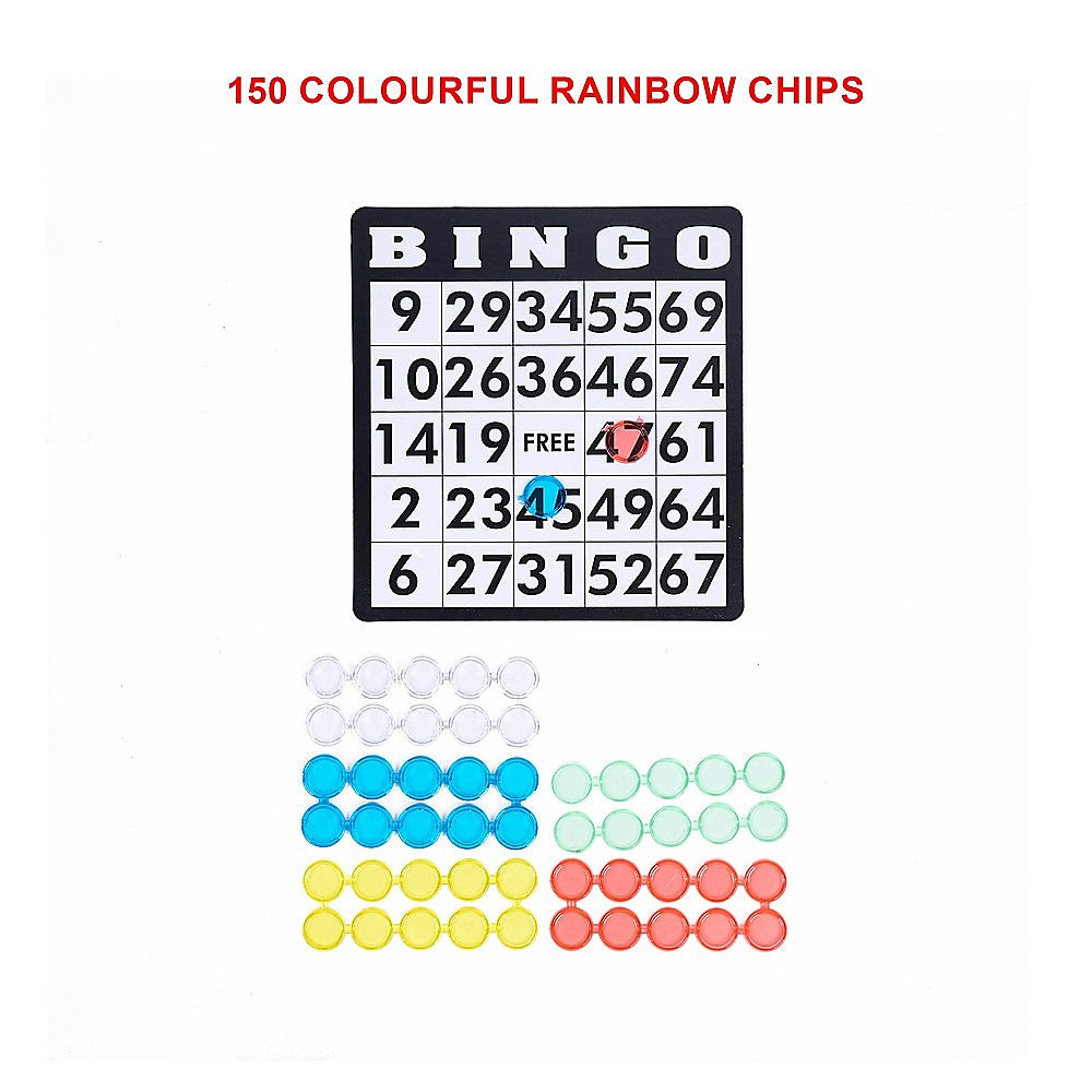 Bingo Game Set with Cards Balls and Cage for Family Party Fun