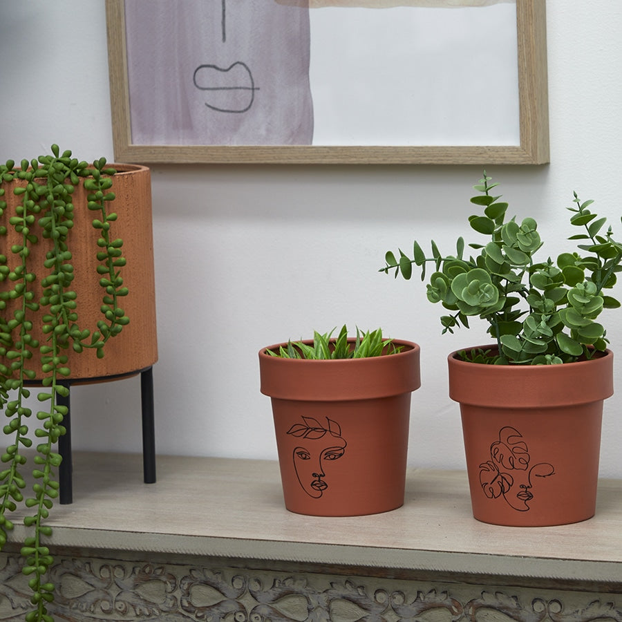 Potted Artificial Eucalyptus Plant 27cm