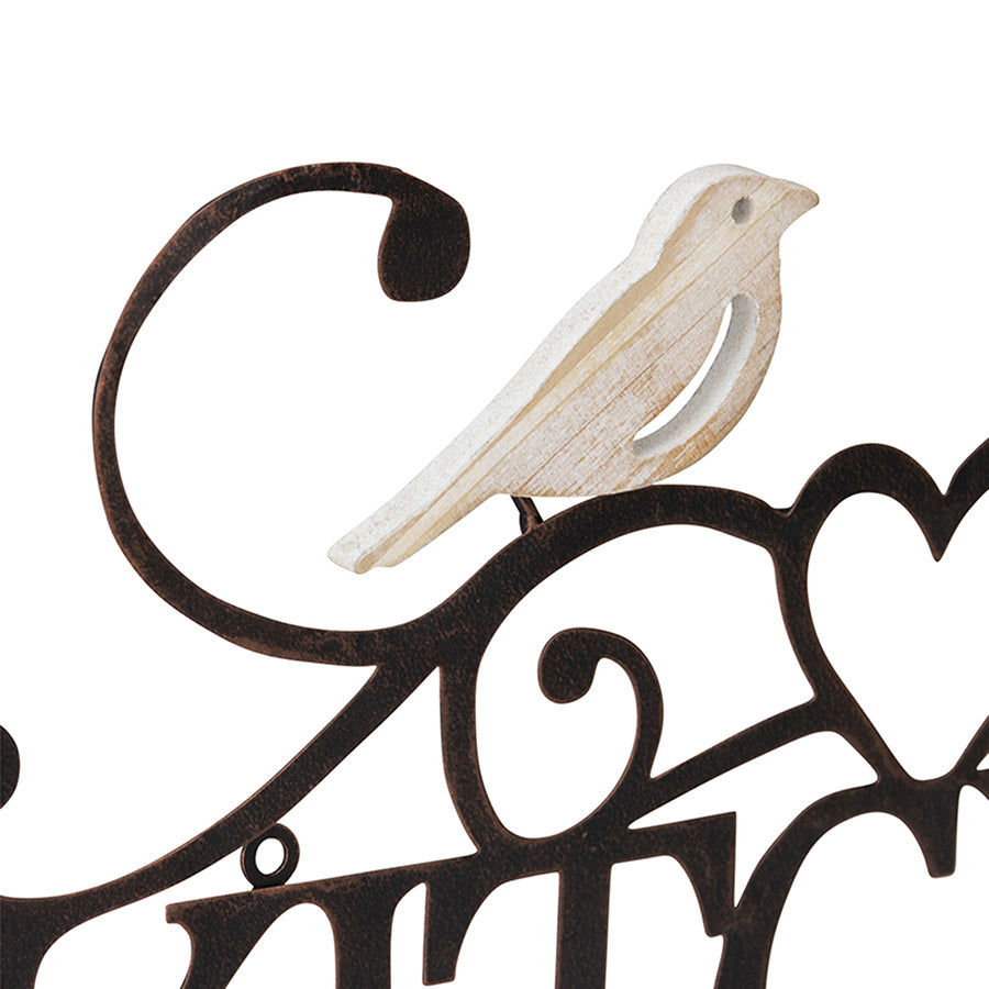 Laser Cut Kitchen w Lovebirds Wall Art 47cm