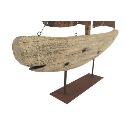 Handcrafted Sailboat Ornament 70cm