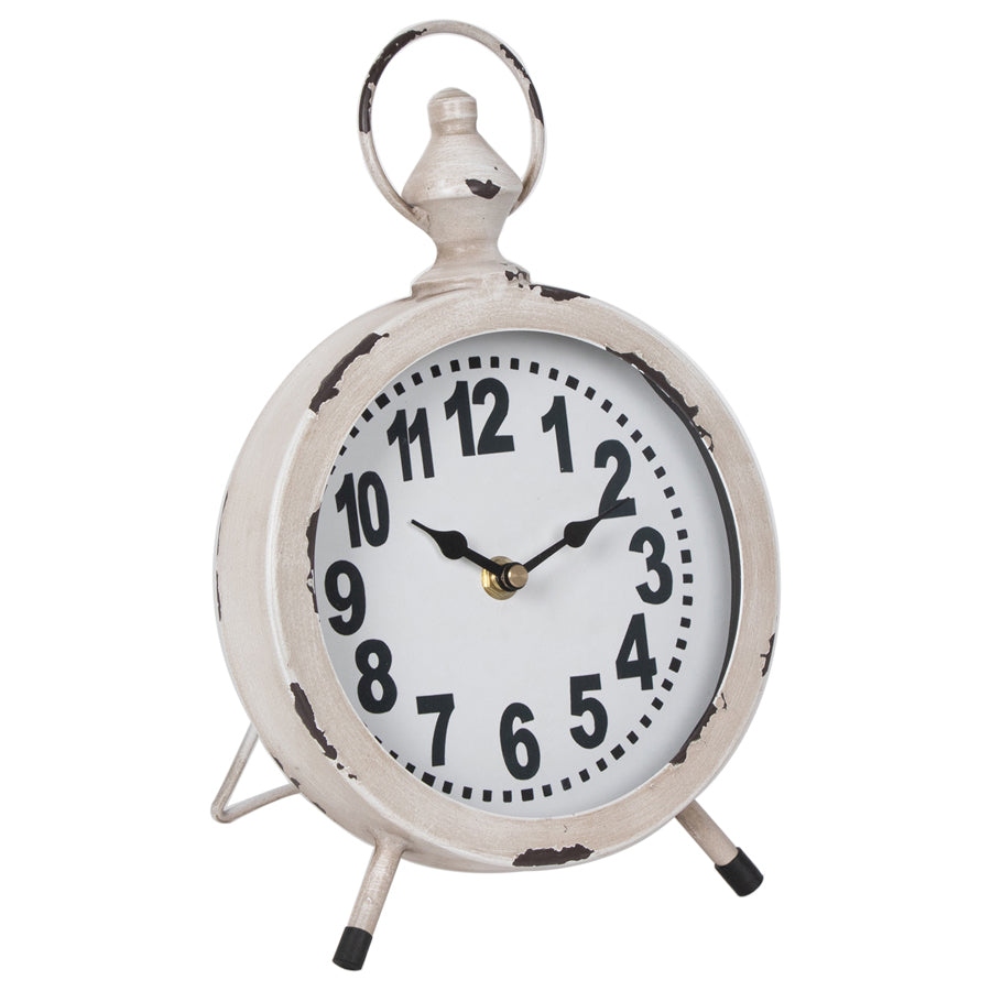 Round French Provincial Table Clock 18cm