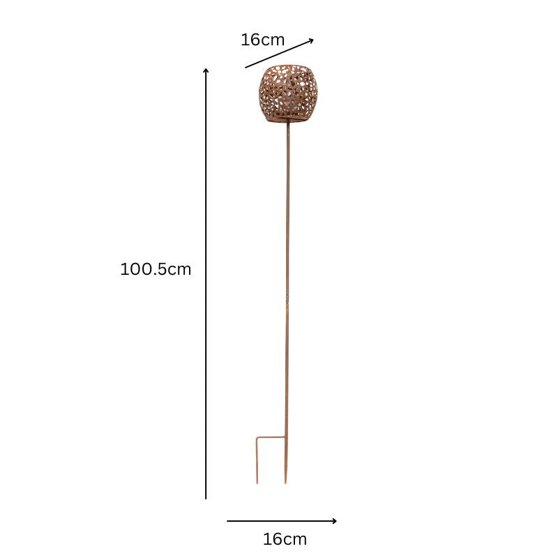 Outdoor Garden Stake Round Candleholder 100cm