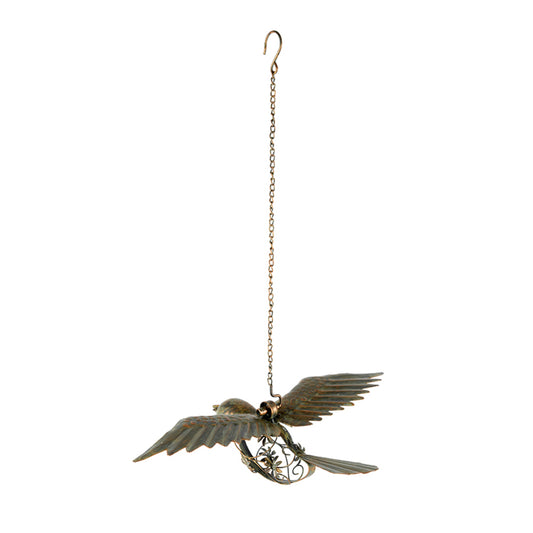 Large Metal Hanging Robin 60cm
