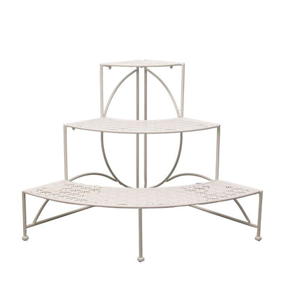 Riviera 3 Tier Round Fronted Corner Potplant Stand 60cm