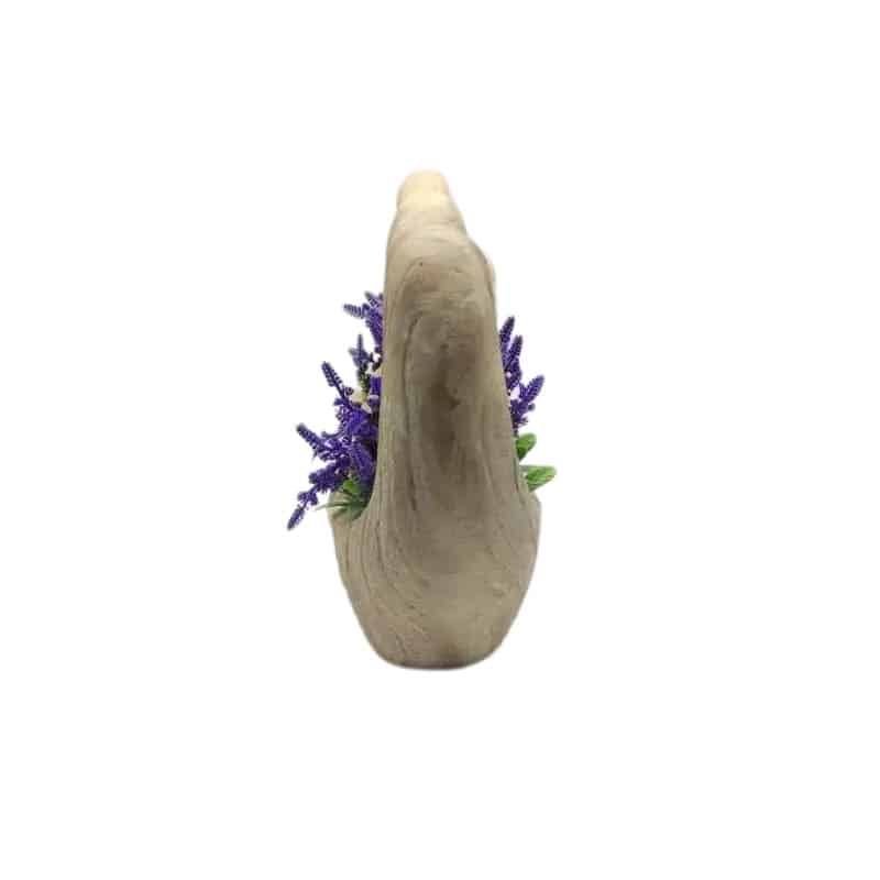 Double Heart Planter w Hole + Plug 49cm