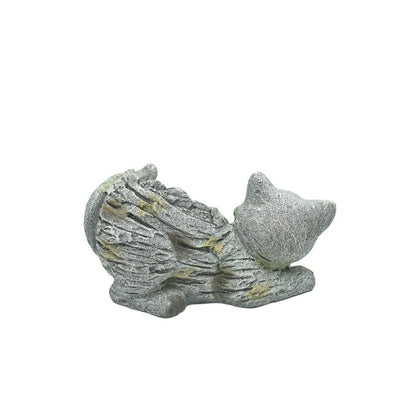 Winking Cat Planter w Hole + Plug 35cm