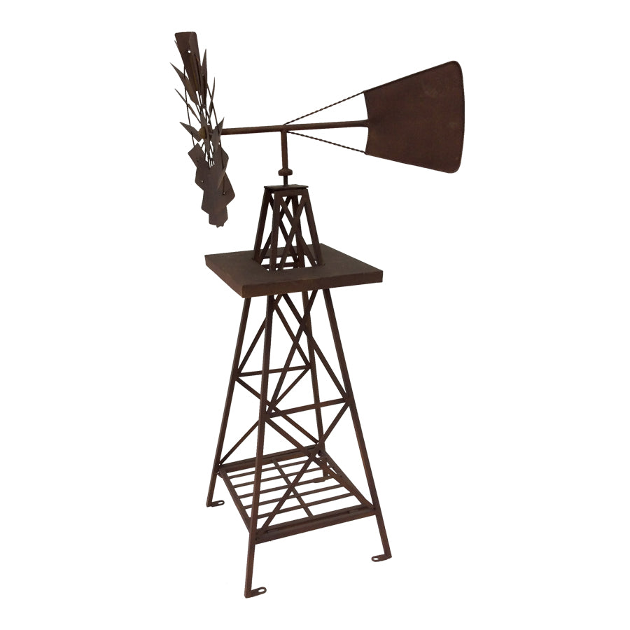 Large Rust Windmill 118cm