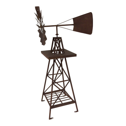 Large Rust Windmill 118cm