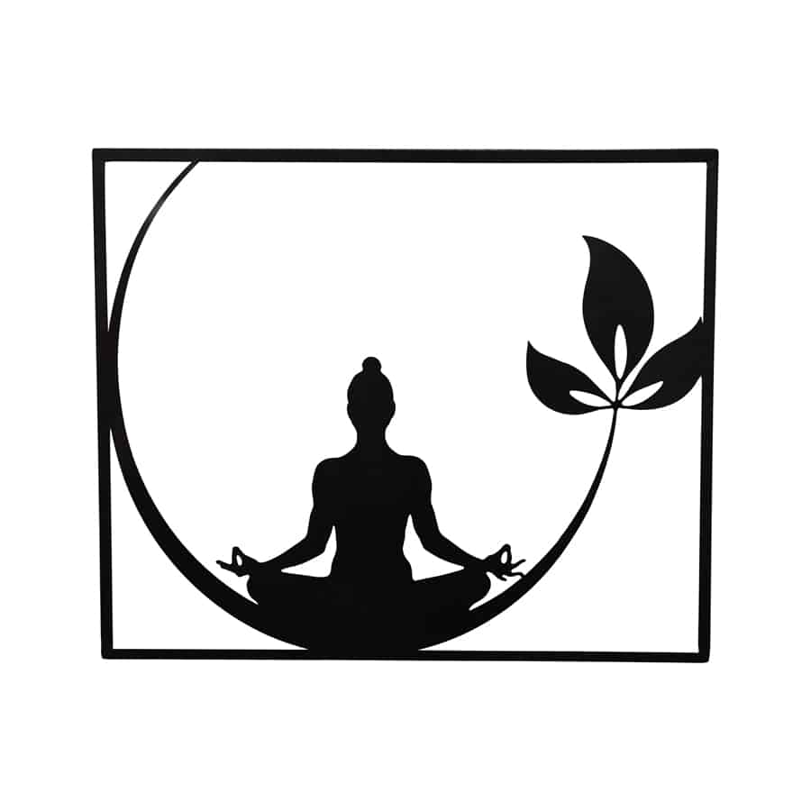 Laser cut Meditation Buddha Wall Art 60x50cm