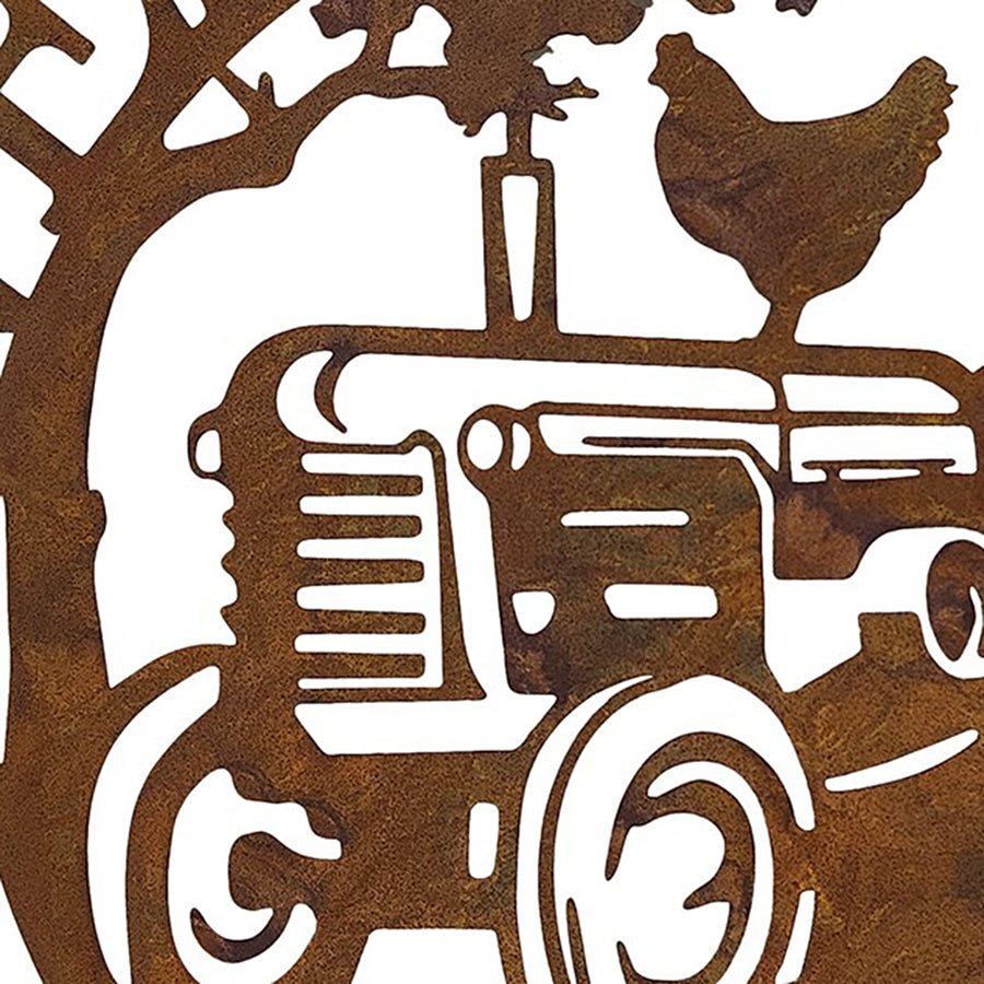 Welcome To Our Farm Laser Cut Wall Art 60cm
