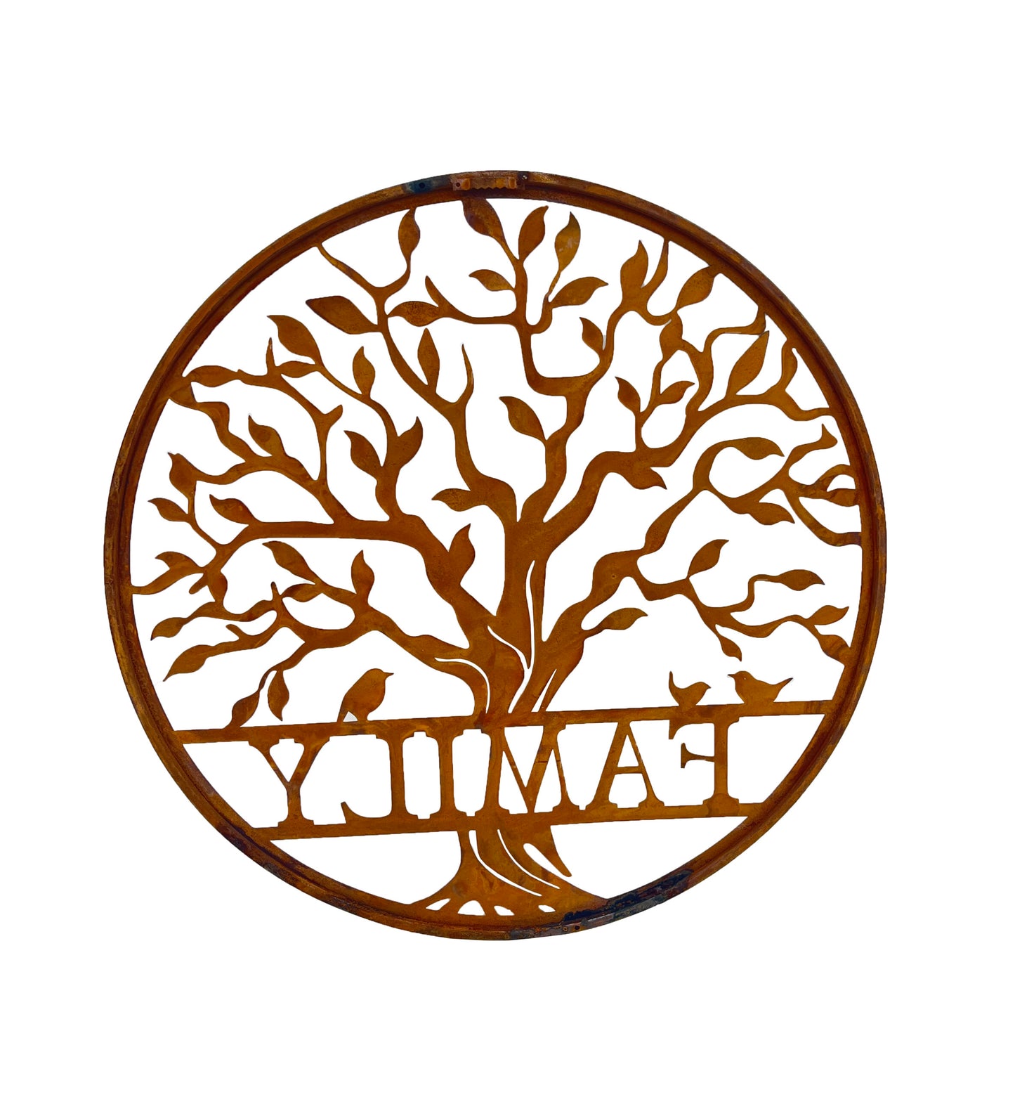 Laser Cut Round Family Tree Of Life Wall Art 50x50cm