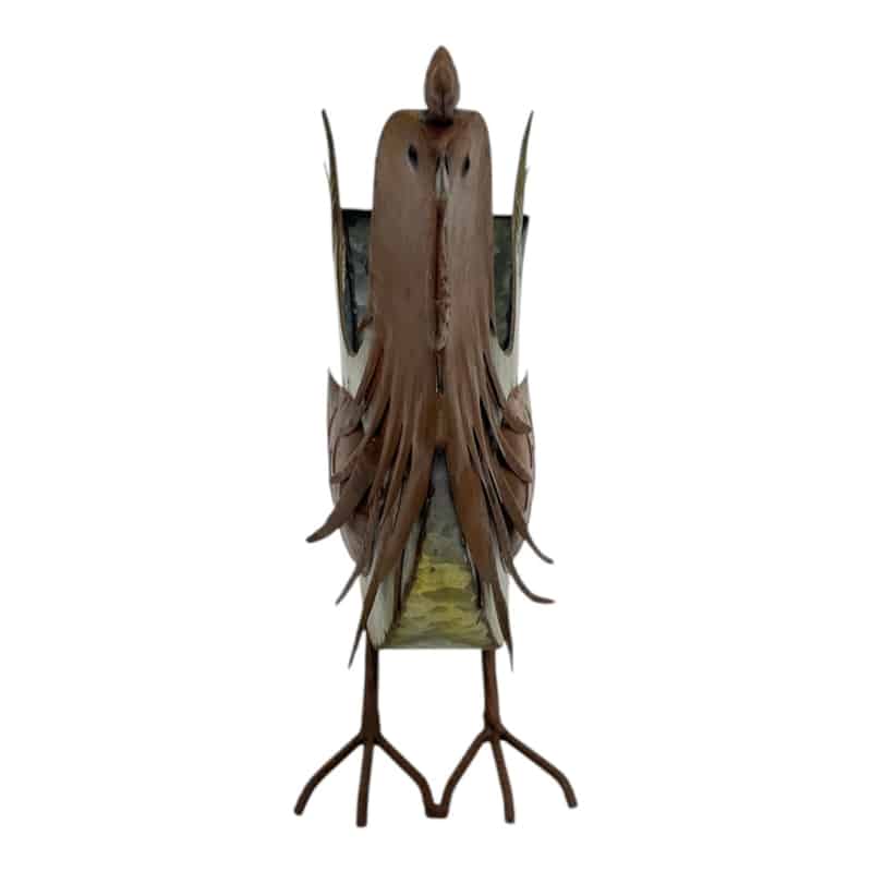 Distress Finish Chicken Planter / Storage Holder 33cm