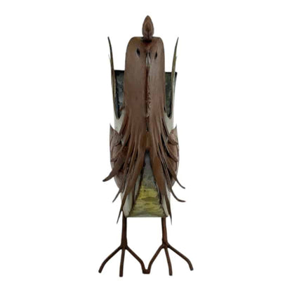 Distress Finish Chicken Planter / Storage Holder 33cm