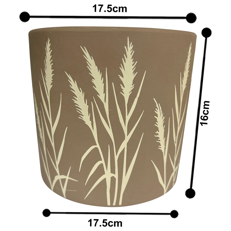 Set 3 Asst Flowergrass Design Planters w Hole + Plug 17cm