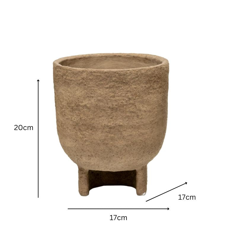 Set 3 Asst Curve Base Planters w Hole + Plug 20cm