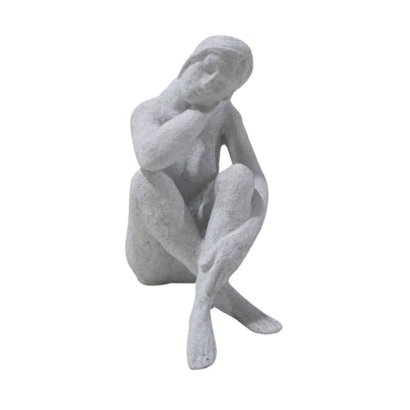Lady Statue w Hand On Shoulder 21cm