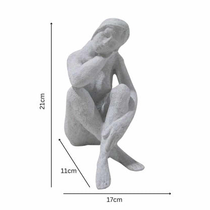 Lady Statue w Hand On Shoulder 21cm