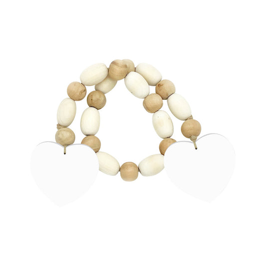 Twin Hearts Beaded Garland 72cm