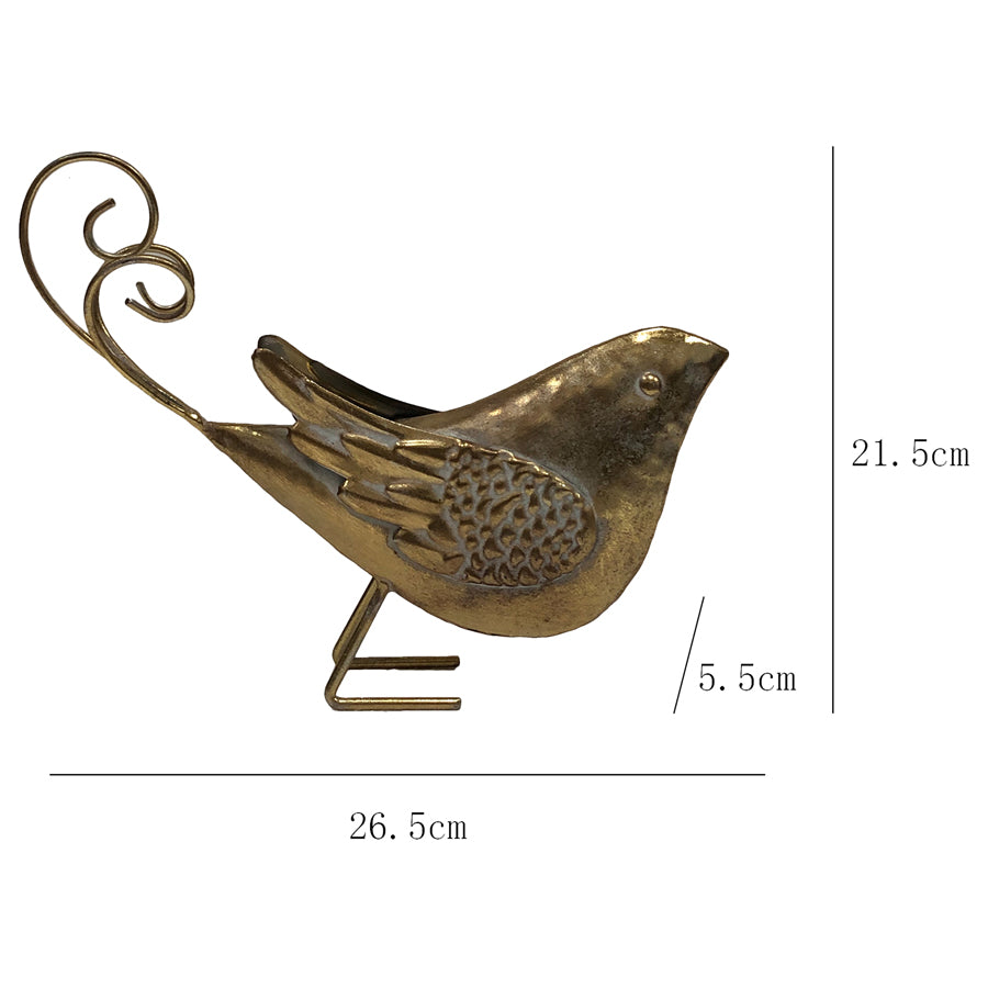 Lustre Gold Bird 27x21cm