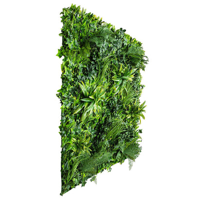 Luxury Snowy White Vertical Garden / Green Wall UV Resistant 100cm x 100cm