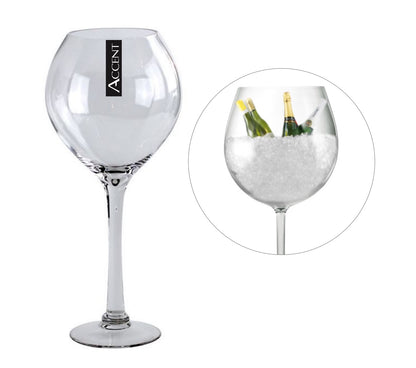 bulk 4 Glass Vase Wine Glass Flower 42cm