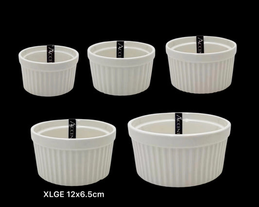 bulk 36 Xlarge New Bone China Ramekln 12x6cm