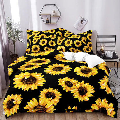 Scandi Dream soft floral Comforter Set – Soft Neutral 3‑Piece Look