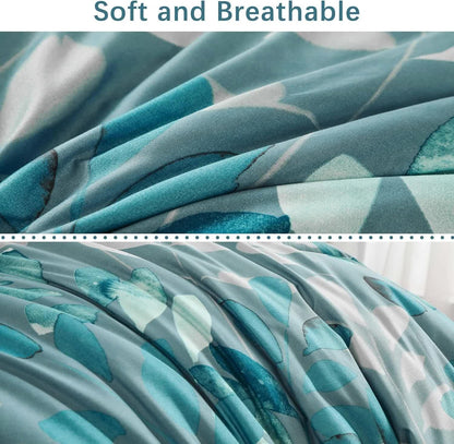 GlowUp Bedroom Teal Comforter – 3‑Piece Insta‑Aesthetic Set