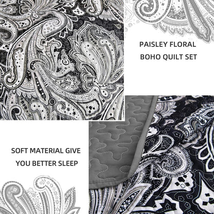 Artful Quilted Coverlet and Pillowcases Set: Beauty in Every Stitch - Queen size