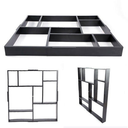10Grids Garden Paving Brick Patio Concrete Slabs Maker Path Driveway Stone Mould