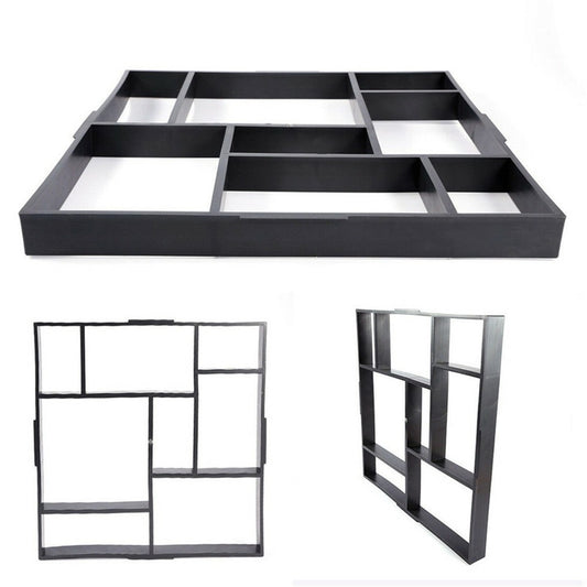 10Grids Garden Paving Brick Patio Concrete Slabs Maker Path Driveway Stone Mould